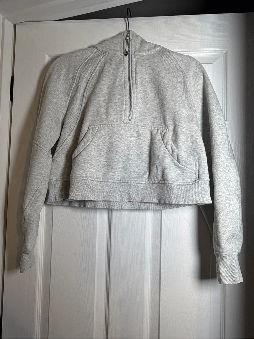 Lululemon Scuba Oversized Half Zip Hoodie Heather Gray Size XS/S